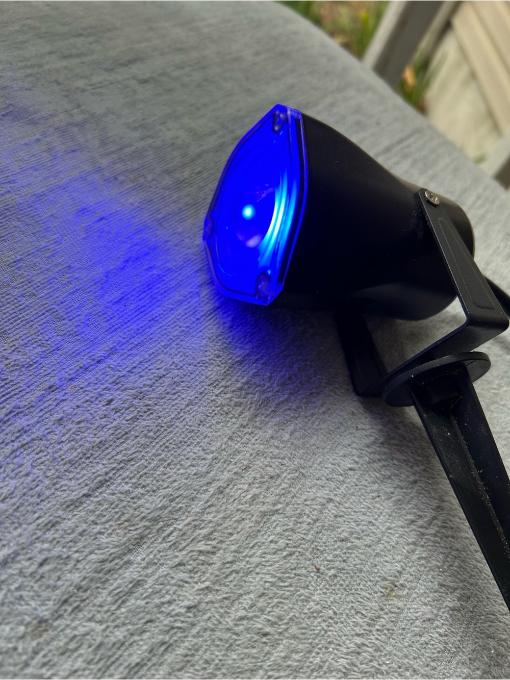 Blue LED Reading/Accent Light with Black Housing